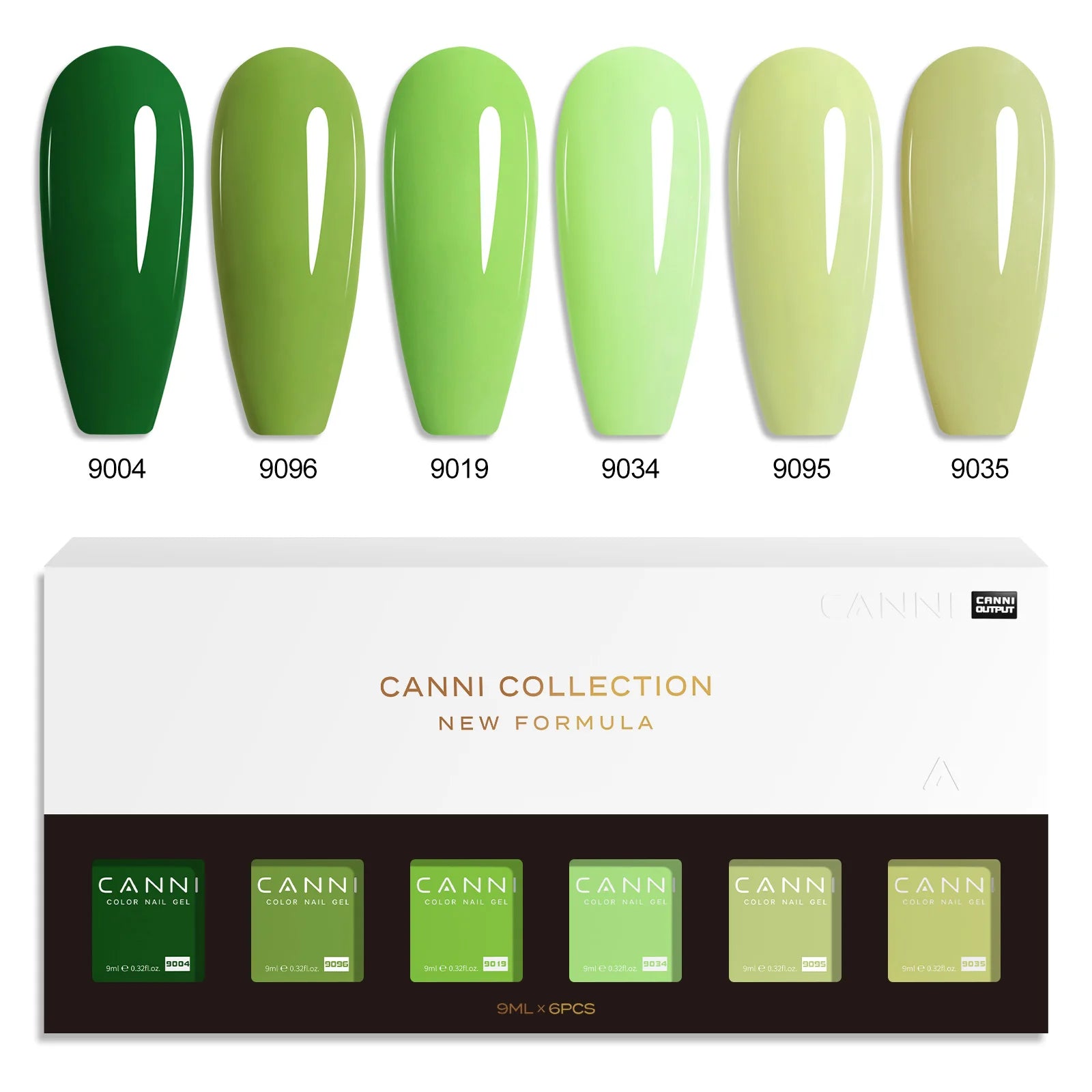 CANNI HEMA FREE 9ml Nail Gel Polish Kit Great Coverage Color Gel Set Nail Manicure Soak Off UV LED Christmas Red Gift Gel Nail