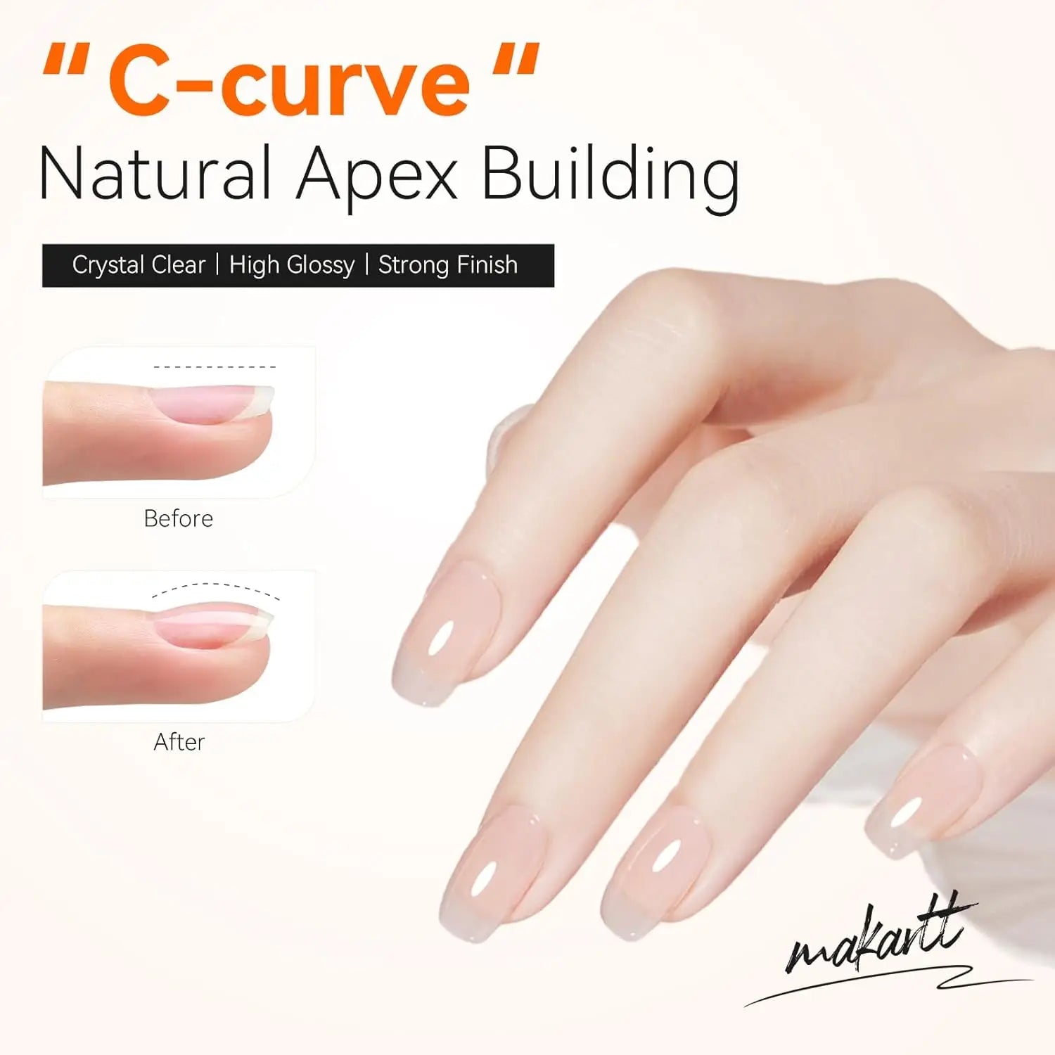 Builder Gel for Nails 7 In 1 Hard Gel Polish for Nail Thickening Nude Milky Extension U V Gel Natural Color Strengthener Gel
