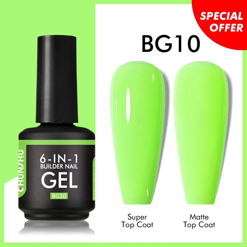 CHUNSHU 6 IN 1 Extension Gel 15ML Builder Nail Gel