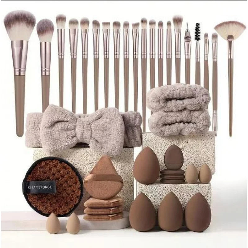 56pcs Makeup Sponge & Puff Kit - Complete Set for Cleansing and Cosmetics