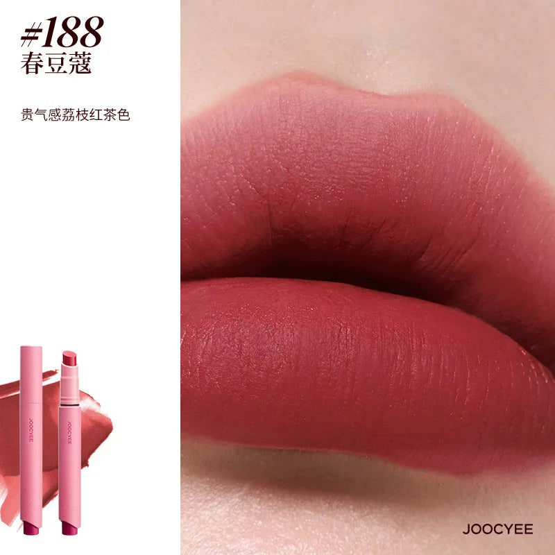 Joochee Cosmetics Pink Mist Lipstick Pen Lipstick Matte Mist Flour Brown Autumn Winter Long-lasting Easy To Wear Beauty Makeup