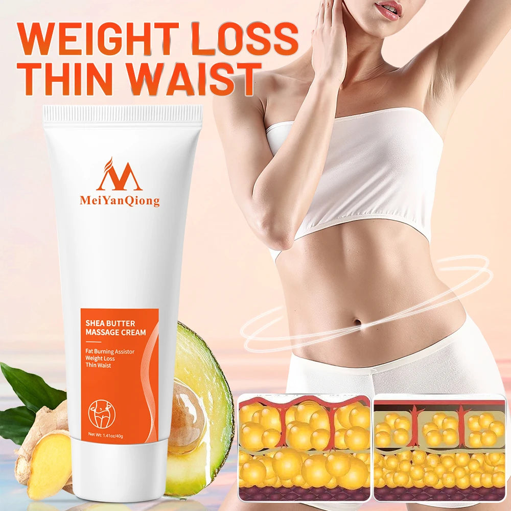 MeiYanQiong Body Slimming Cream Remove Belly Thigh Body Fat Keep Body Body Firming Belly lose Cream Slimming Cream 40g