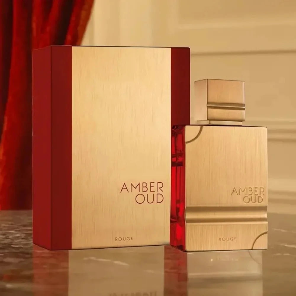 60ml Brand Men's Perfume Amber Rouge Edition For Women Eau De Toilette Spray Long-lasting Floral Woody Ideal Dating Fragrance