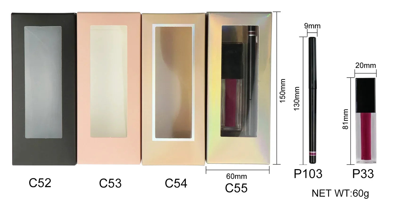 Private Label Makeup Liquid Lipstick Set Vegan Lip Gloss Lip Liner Kit Make Up Set