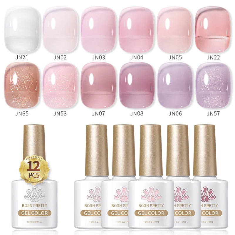 BORN PRETTY Sparkling Moonlight Cat Magnetic Gel Polish Set Semi Permanent Soak Off Crystal Gel Nail Polish Kit For Nail Art DIY