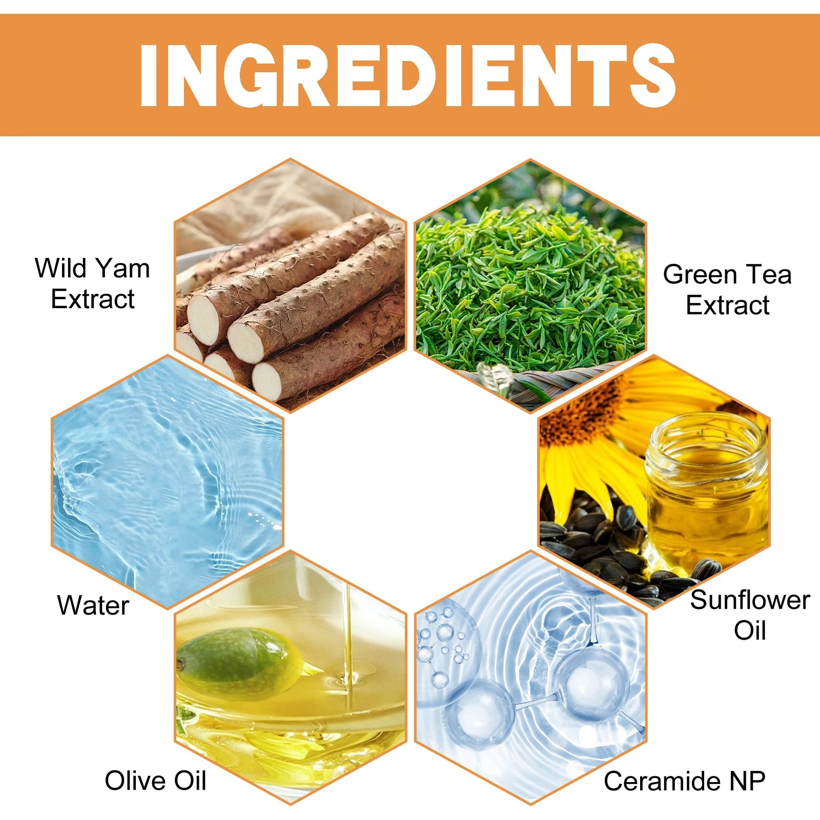 Wild yam face cream removes wrinkles, brightens skin tone, nourishes and moisturizes facial skin, suitable for all skin types