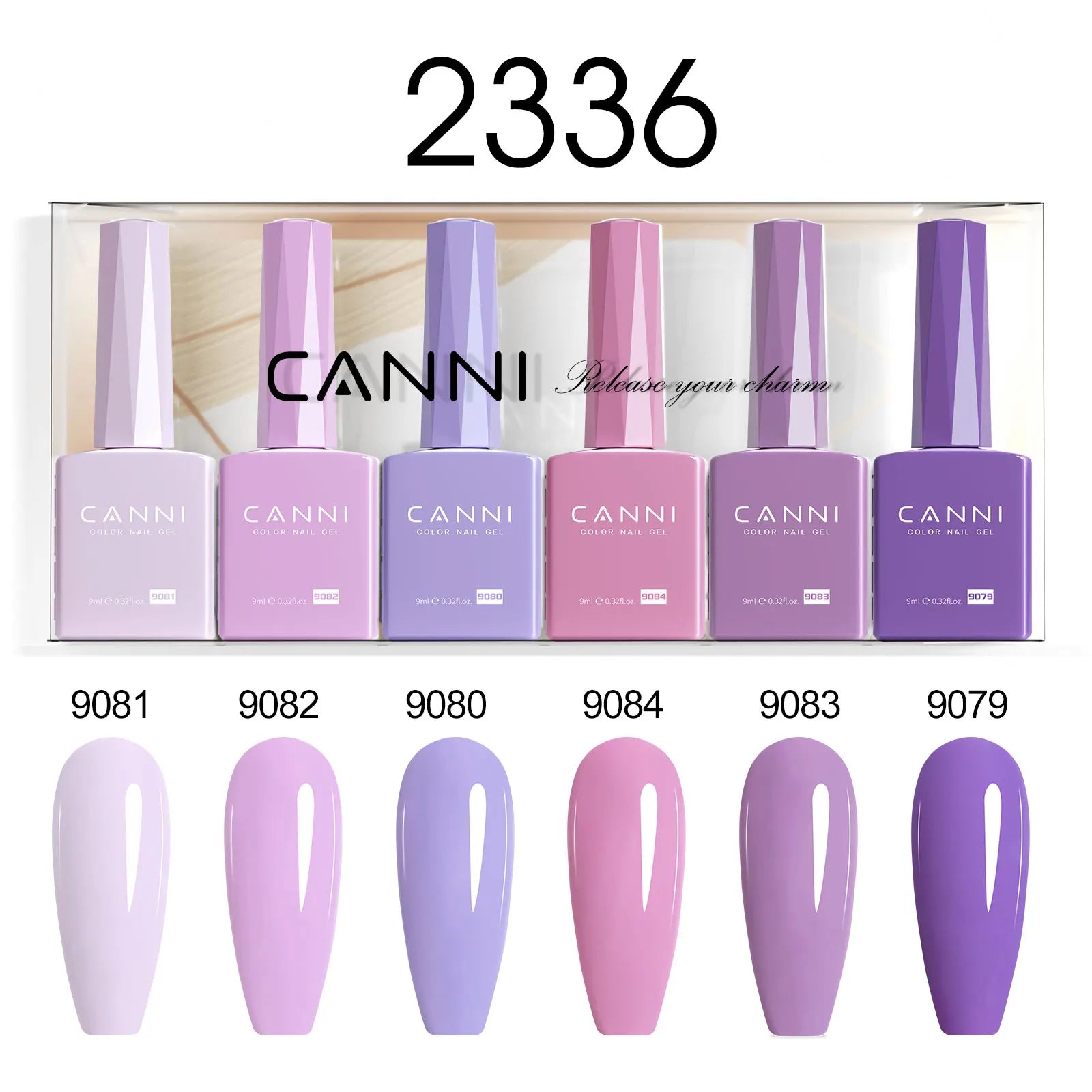 CC7 CANNI Nail Gel Polish VIP Kit 9ml HEMA FREE Soak Off UV LED Gel Nail Semi Permanent Glossy Diamond Top Coat Set 6/30pcs Set