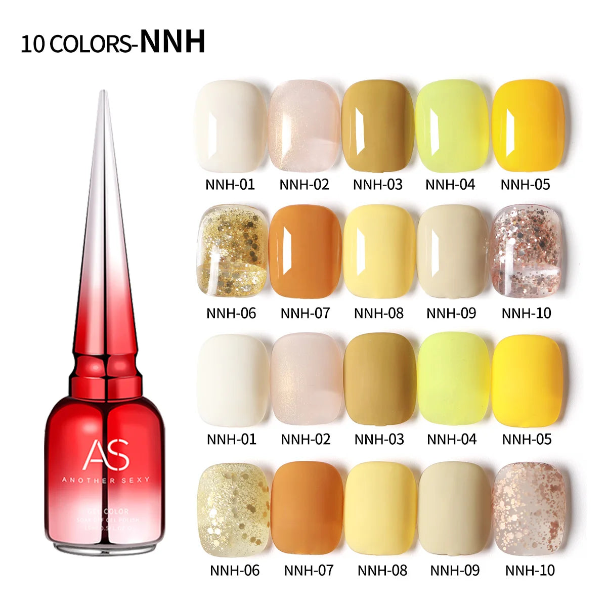 AS Nail Gel Polish Set 210 Colors Choose 10 Pieces Kit Another Sexy Nail Vernis Varnish Gift Uv Gel