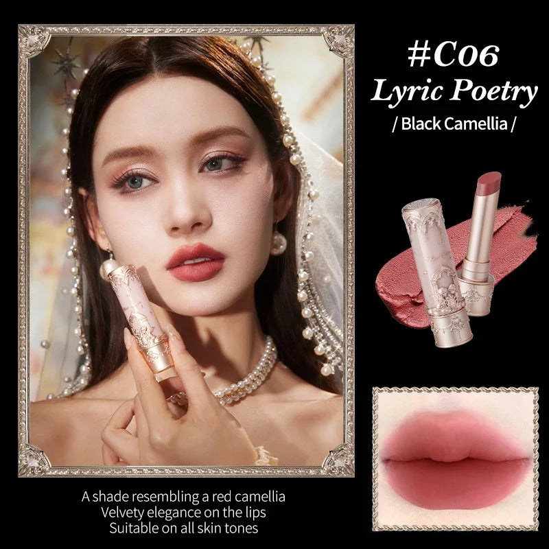 Flower Knows Little Angel Collection Matte Lipstick Private Label Lip Stick Custom Logo Long Lasting Korean Velvet Lipgloss