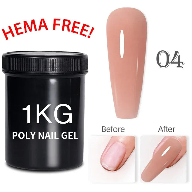 BOZLIN 1KG Super Shinny Top Coat UV Base Gel Polish Matte Top Coat Reinforce Gel Long Lasting Shinning Soak Off Nail Art Varnish