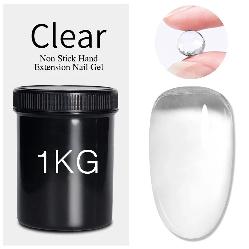 BOZLIN 1KG Super Shinny Top Coat UV Base Gel Polish Matte Top Coat Reinforce Gel Long Lasting Shinning Soak Off Nail Art Varnish