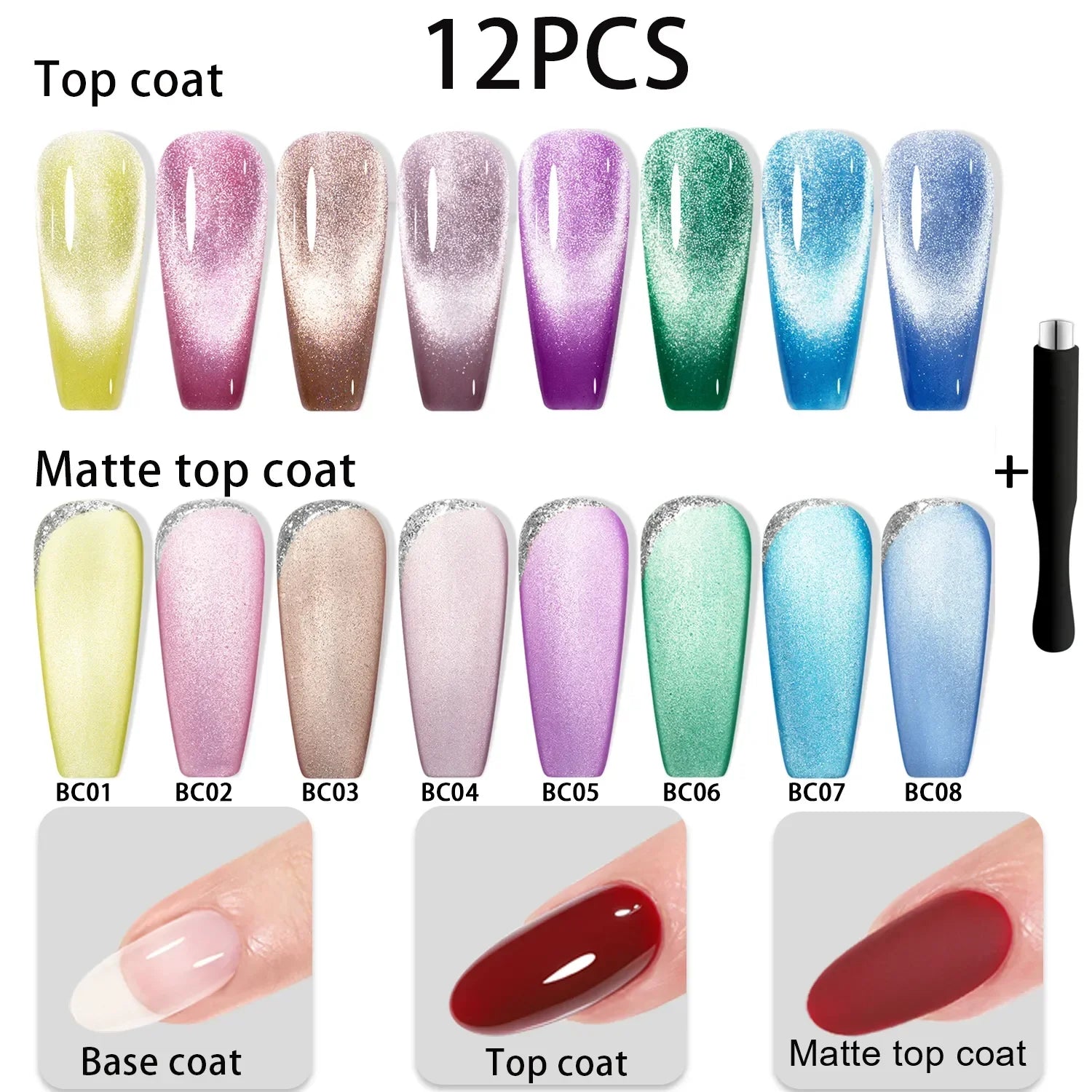 YOKEFELLOW 122 Colors Gel Nail Polish Set Pure Color Gel Soak Off   UV Led Gel Varnish Glitter Sequins Gel Nail Kits 10ML