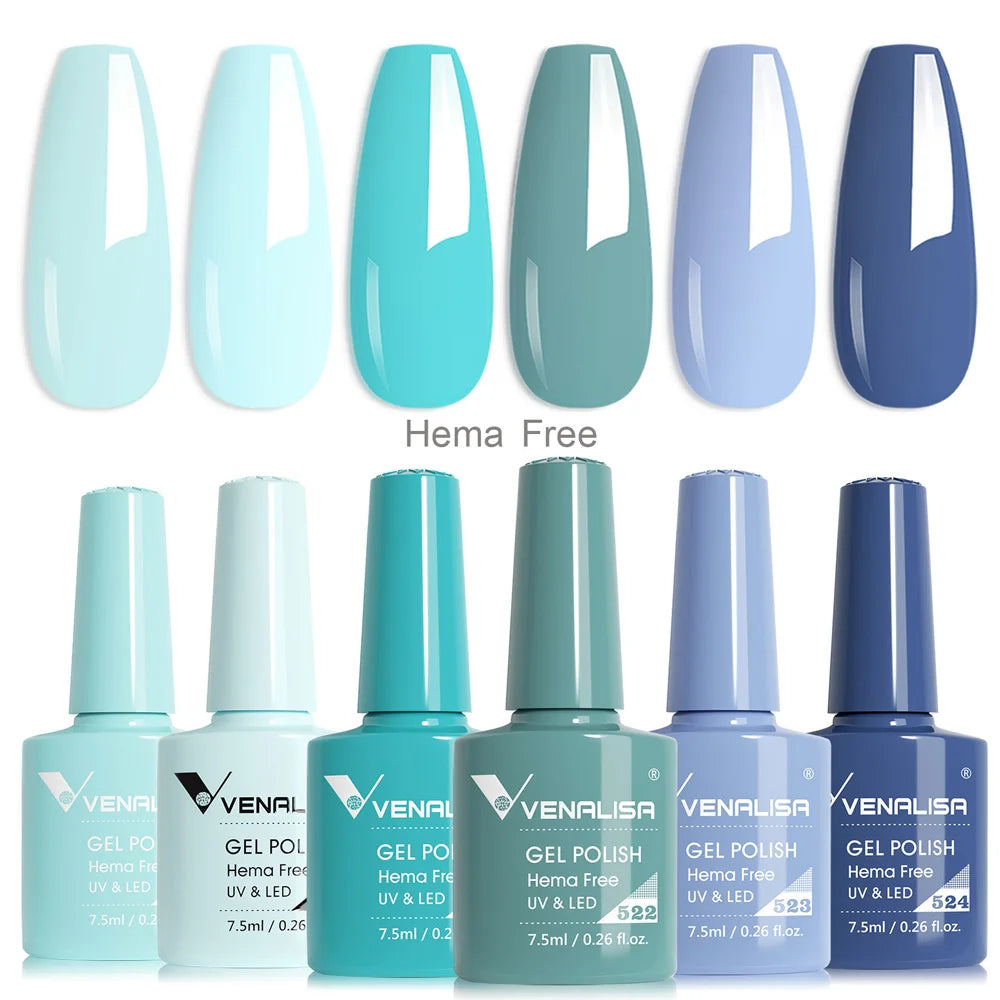 Rose Rubber Base Venalisa Nail Gel Polish Set