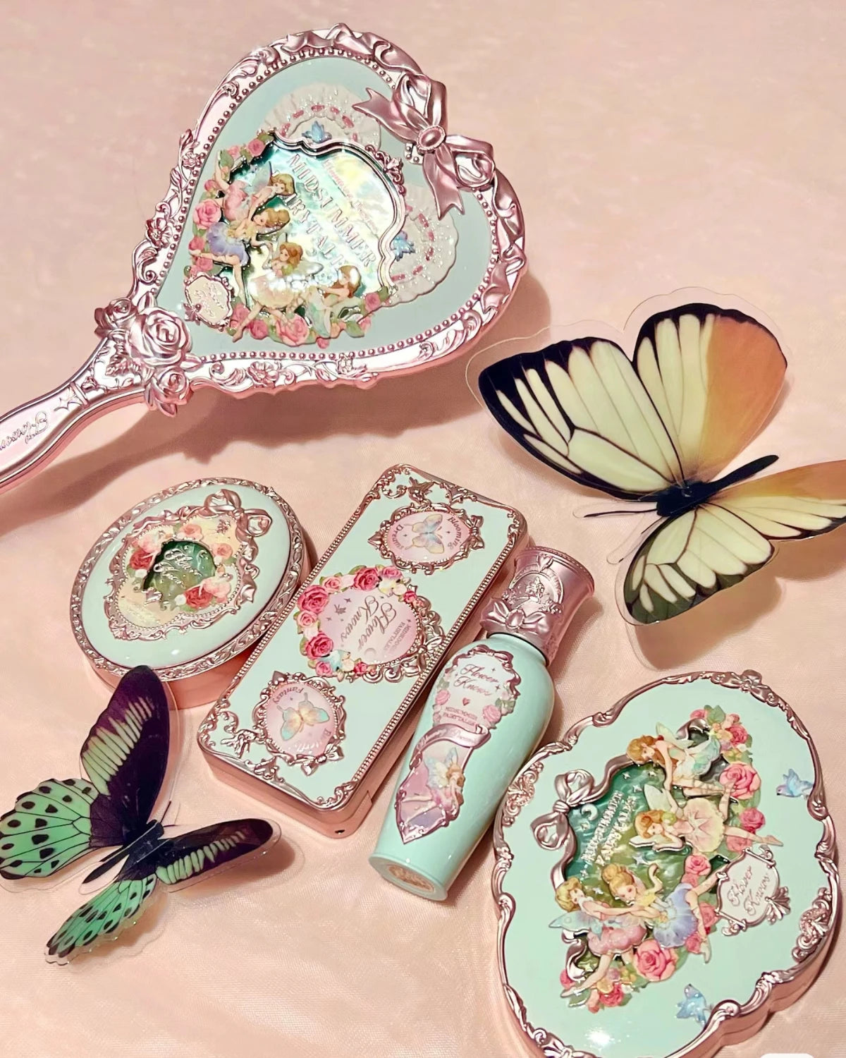 Flower Knows Midsummer Fairytales Makeup Set Lipstick Blush Eyeshadow Concealer Eyebrow Powder Kit Gift Box