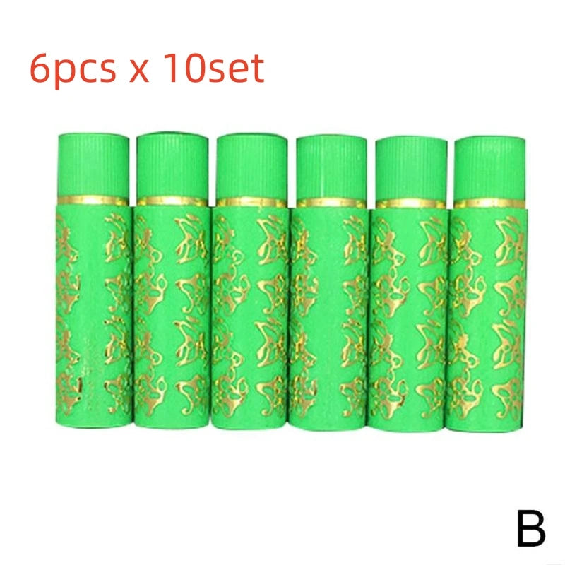6PCS x10SET Dark Green Magic Spotting Lipgloss Lipstick Long Lasting Lip Liner Butterfly Green Lipstick Cosmetics Makeup Hot