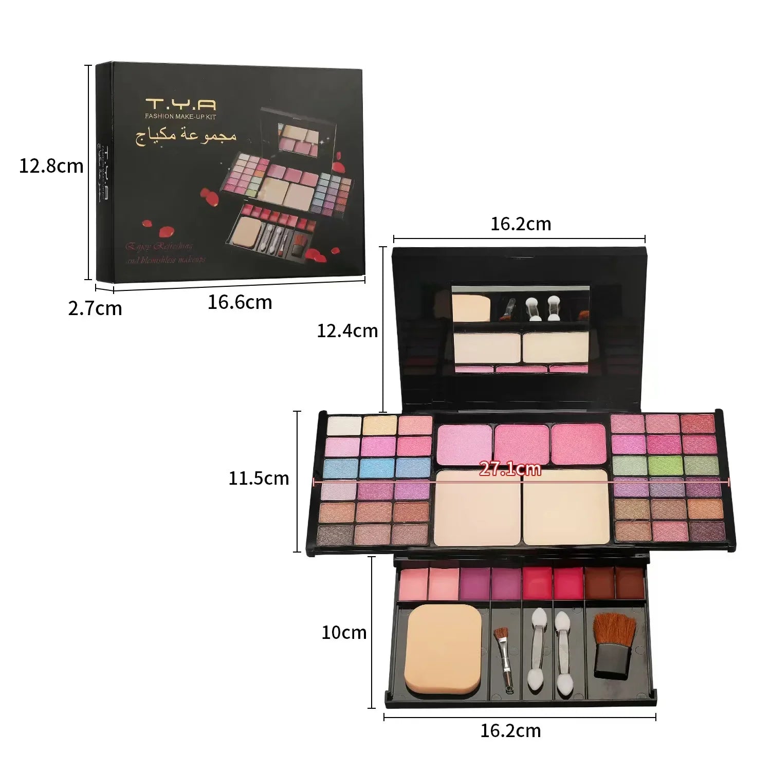 Makeup Kit Full Set for Women Multi-functional All in One Box New 49 Color Face Lip Eye Shadow Highlighter Brush Make Up Palette