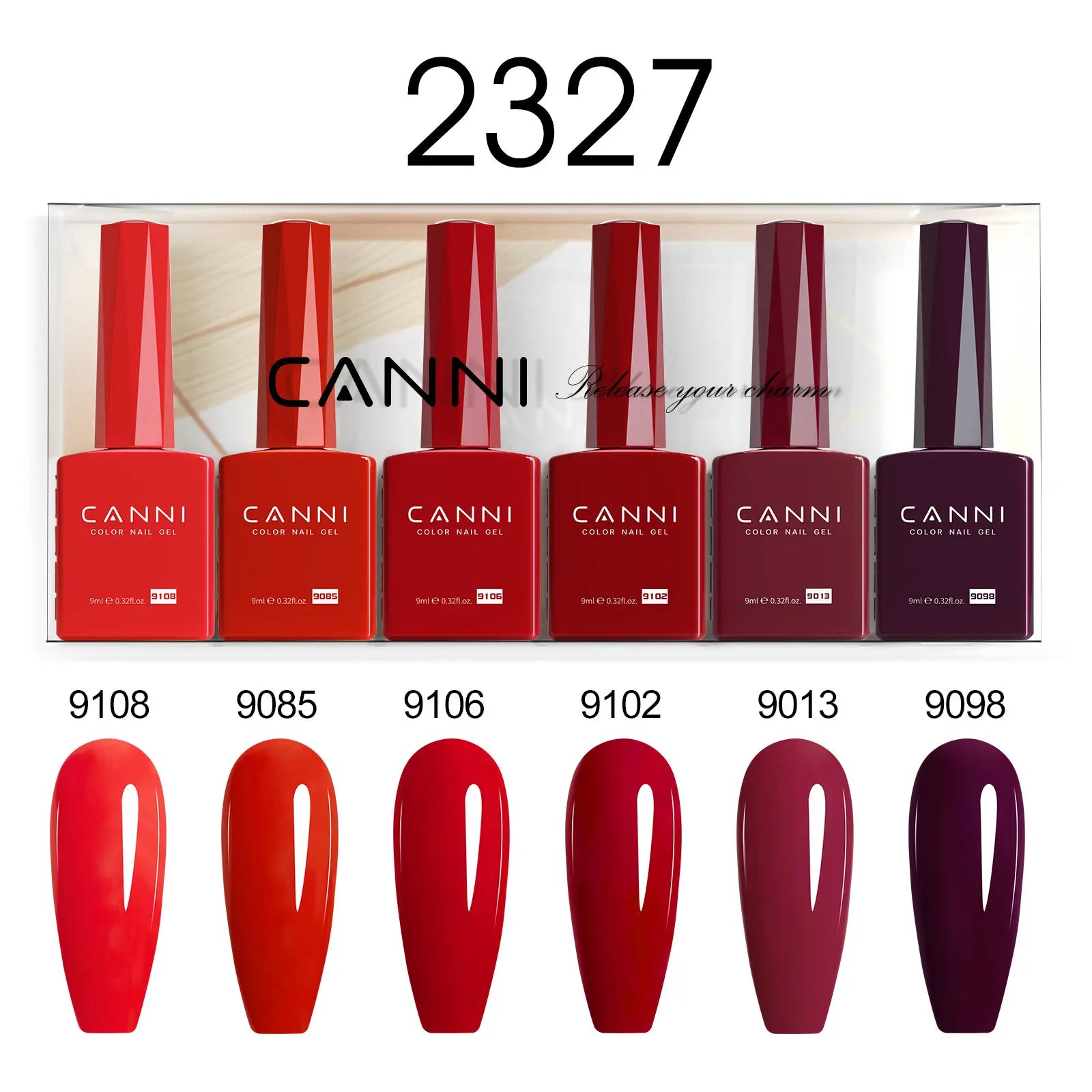 2/6pcs/kit CANNI HEMA FREE Nail Gel Polish Kit Gorgeous Color Beautiful Semi Permanent Gorgeous Full Coverage Soak off UVLED Gel