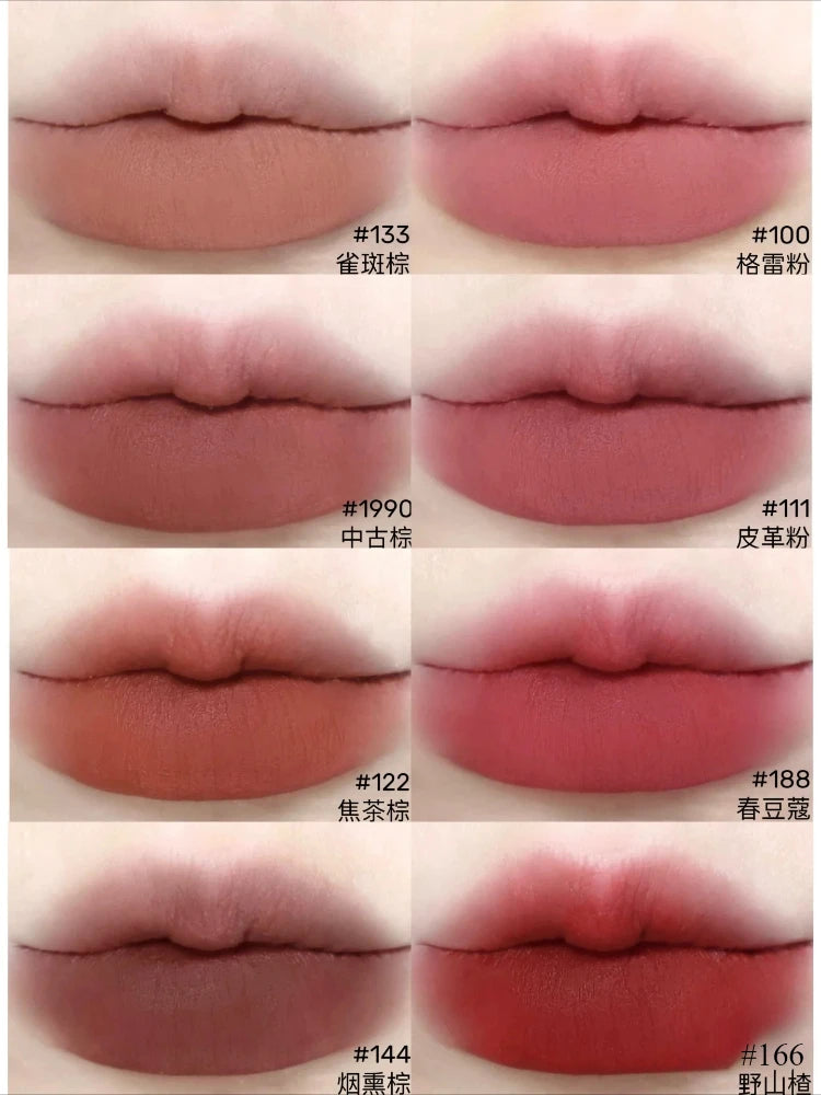 Joochee Cosmetics Pink Mist Lipstick Pen Lipstick Matte Mist Flour Brown Autumn Winter Long-lasting Easy To Wear Beauty Makeup