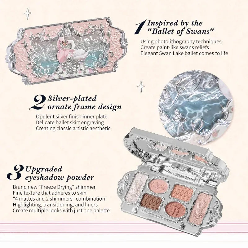 Flowerknows Make Up Sets Cosmetics Full Set Gift Box Makeup Kit Lip Glaze Matte Blush Powder Eye Shadow Highlighter Contour