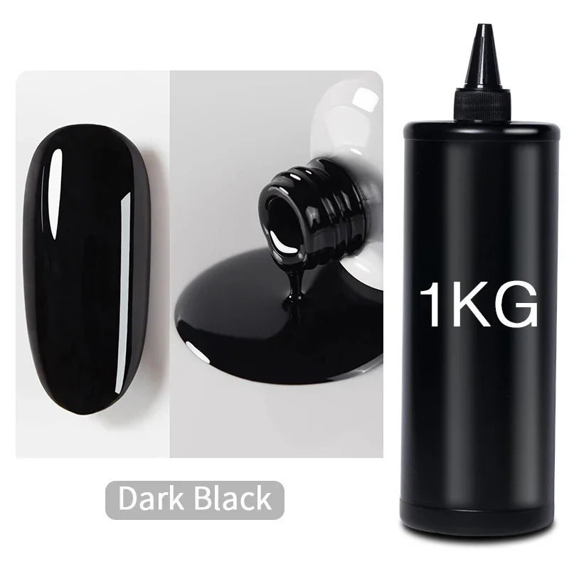 BOZLIN 1KG Super Shinny Top Coat UV Base Gel Polish Matte Top Coat Reinforce Gel Long Lasting Shinning Soak Off Nail Art Varnish