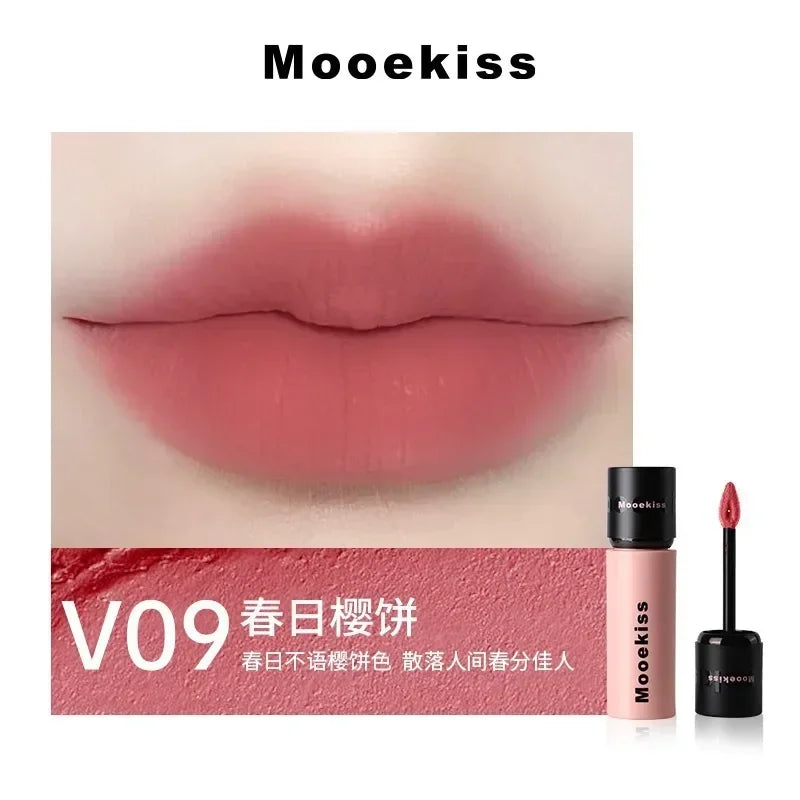 MOOEKISS Liquid Lipstick Lip Glaze Lip Gloss Matte Waterproof Long-Lasting Pretty Makeup Rare Beauty Cosmetic For Female Product