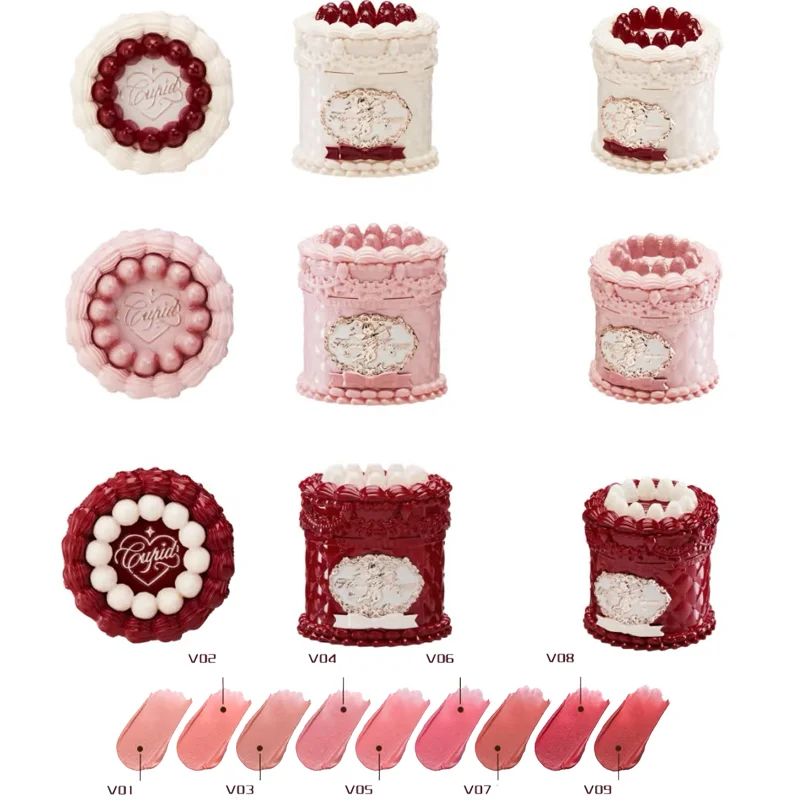 Flower Knows Strawberry Cupid Collection Makeup Kit Full Professional Face Palette Blush Eyeshadow Lip Cream Solid Perfume Sets