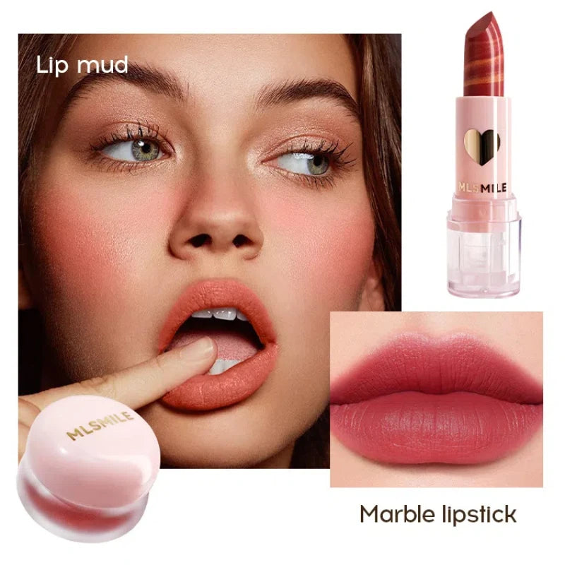 MLSMILE Face Makeup Set Cosmetic Bag Large Set Christmas Valentine's Day Gift Lipstick Lip Gloss Mascara Blush Eyeliner Gift Box