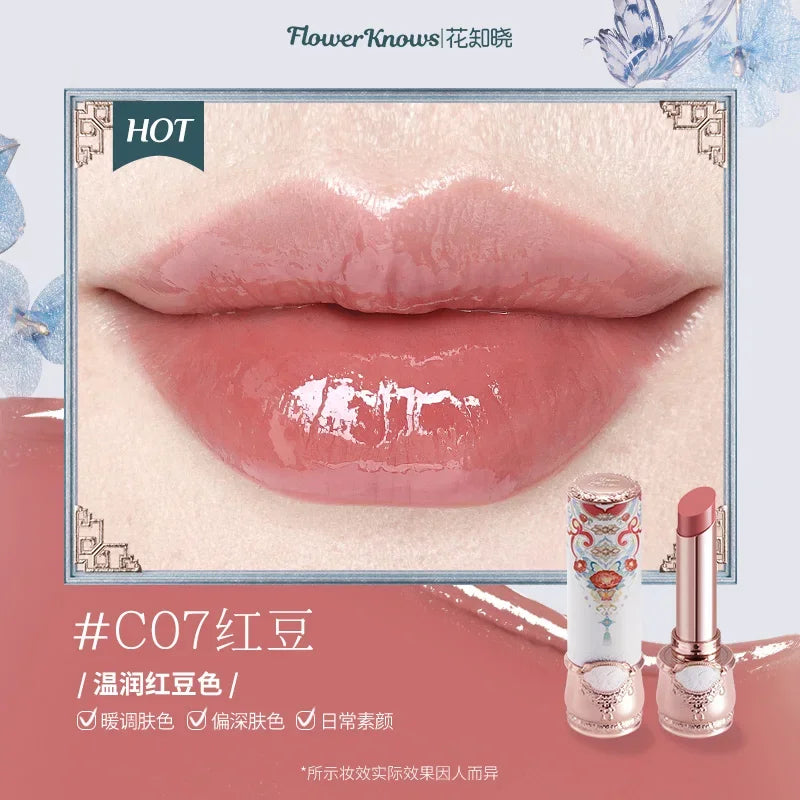 Flower Knows Butterfly Cloud Collar Collection Glossy Lipstick Makeup Lasting Lip Gloss High Pigment Makeup Flowerknows Lip Balm