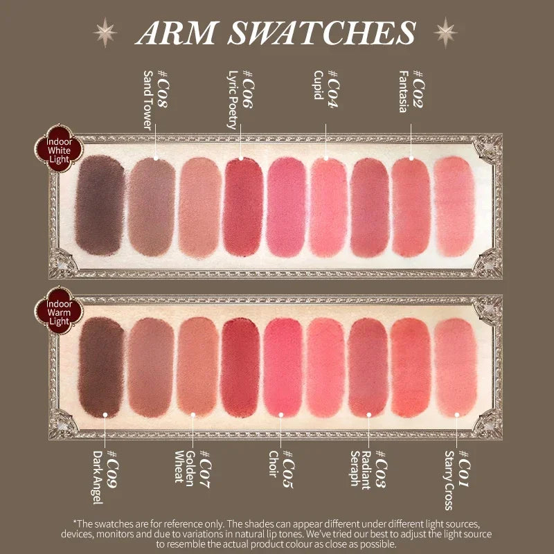 Flower Knows Little Angel Collection Matte Lipstick Private Label Lip Stick Custom Logo Long Lasting Korean Velvet Lipgloss