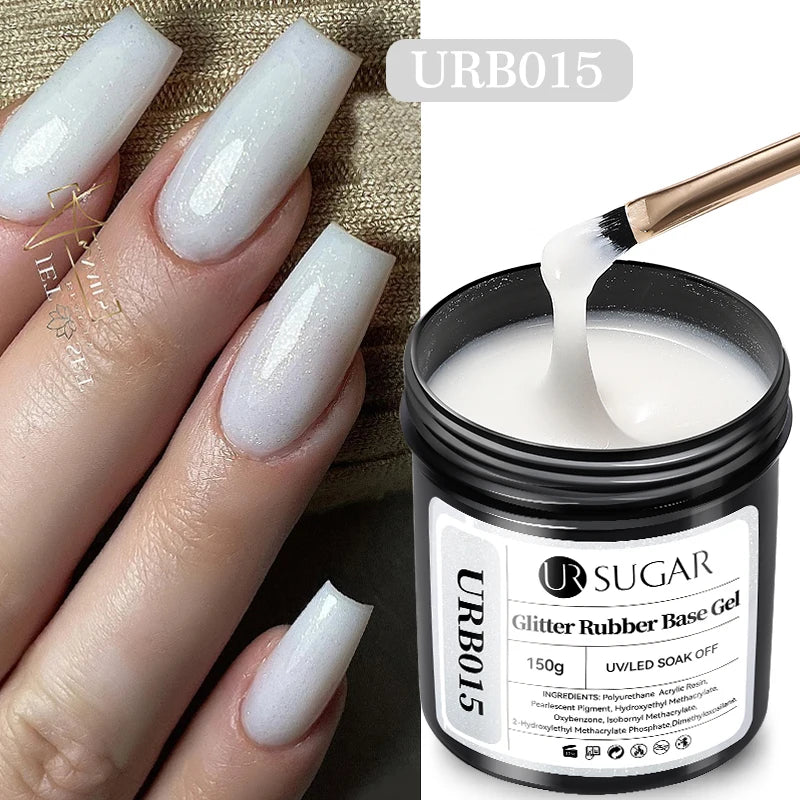 UR SUGAR 150g Fiber Rubber Base Nail Repair Gel Nail Polish UV Semi Permanent Repair Fix Crack Varnish Manicure Strengthener