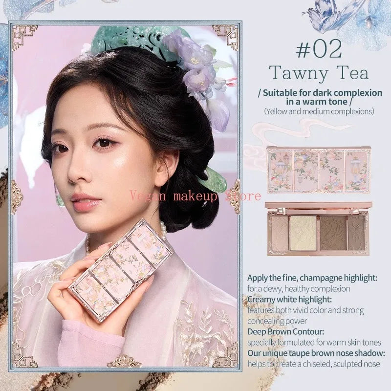 Flowerknows Butterfly Cloud Collar Collection Professional Makeup Gift Set Flower Know Make Up Kit Full Set 13Pcs Box For Women