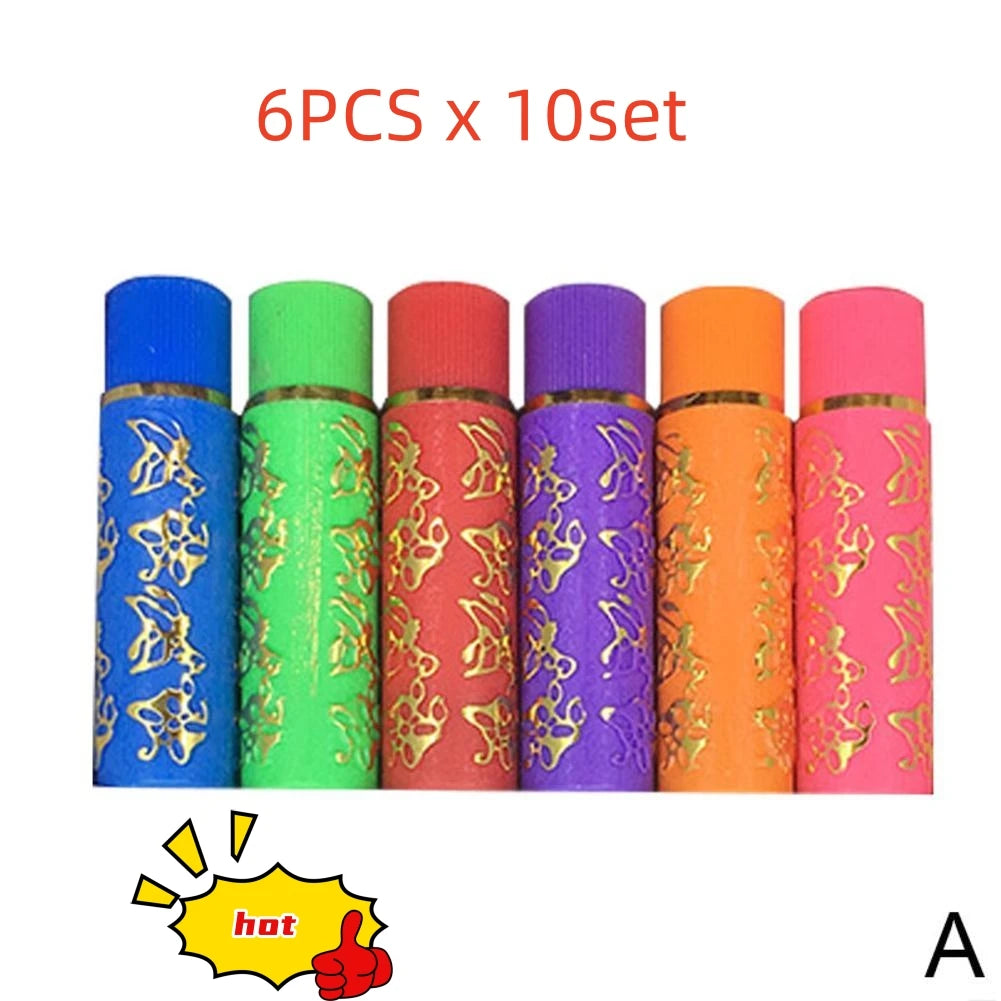 6PCS x10SET Dark Green Magic Spotting Lipgloss Lipstick Long Lasting Lip Liner Butterfly Green Lipstick Cosmetics Makeup Hot