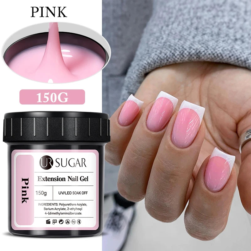 UR SUGAR 150g Fiber Rubber Base Nail Repair Gel Nail Polish UV Semi Permanent Repair Fix Crack Varnish Manicure Strengthener