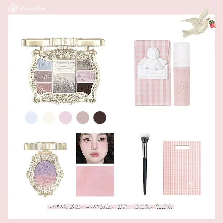 CHEERFLOR Revelation Makeup Cosmetic Gift Box for Girls Birthday Gift Set Blush Eyeshadow