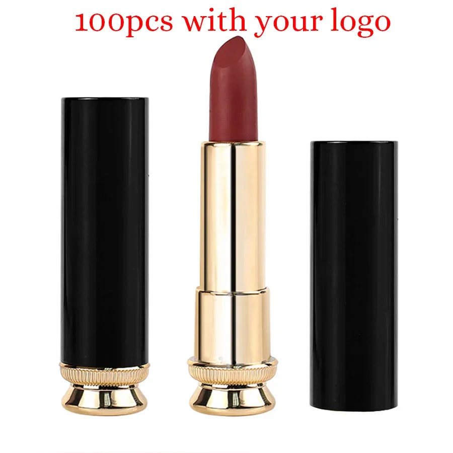 6-color Custom Bulk Solid Lipstick Private Label 3.5g Waterproof Matte