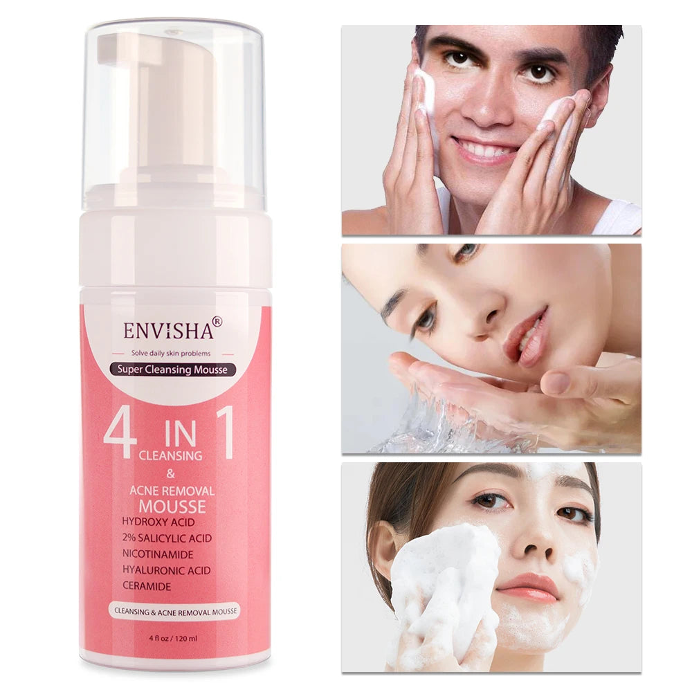 ENVISHA Facial Skin Care Exfoliating Mousse Peeling Gel Deep Remove Cleaning Smooth Moisturizing Cream Whitening Shrinking Pores