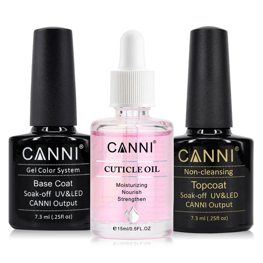 16ml Base Top Coat Reinforce Gel Set Canni Nail Gel Polish Venalisa Supply Color Pigment Gel Varnish Kit Gorgeous Gellack Color