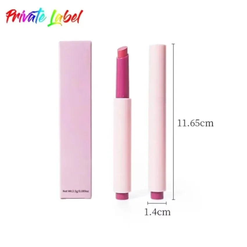 Custom 6colors Press Type Lipstick Pen Long-lasting Watery Moisturizing Hydrating Non Stick Cup Lightweight Easy To Wear Makeup