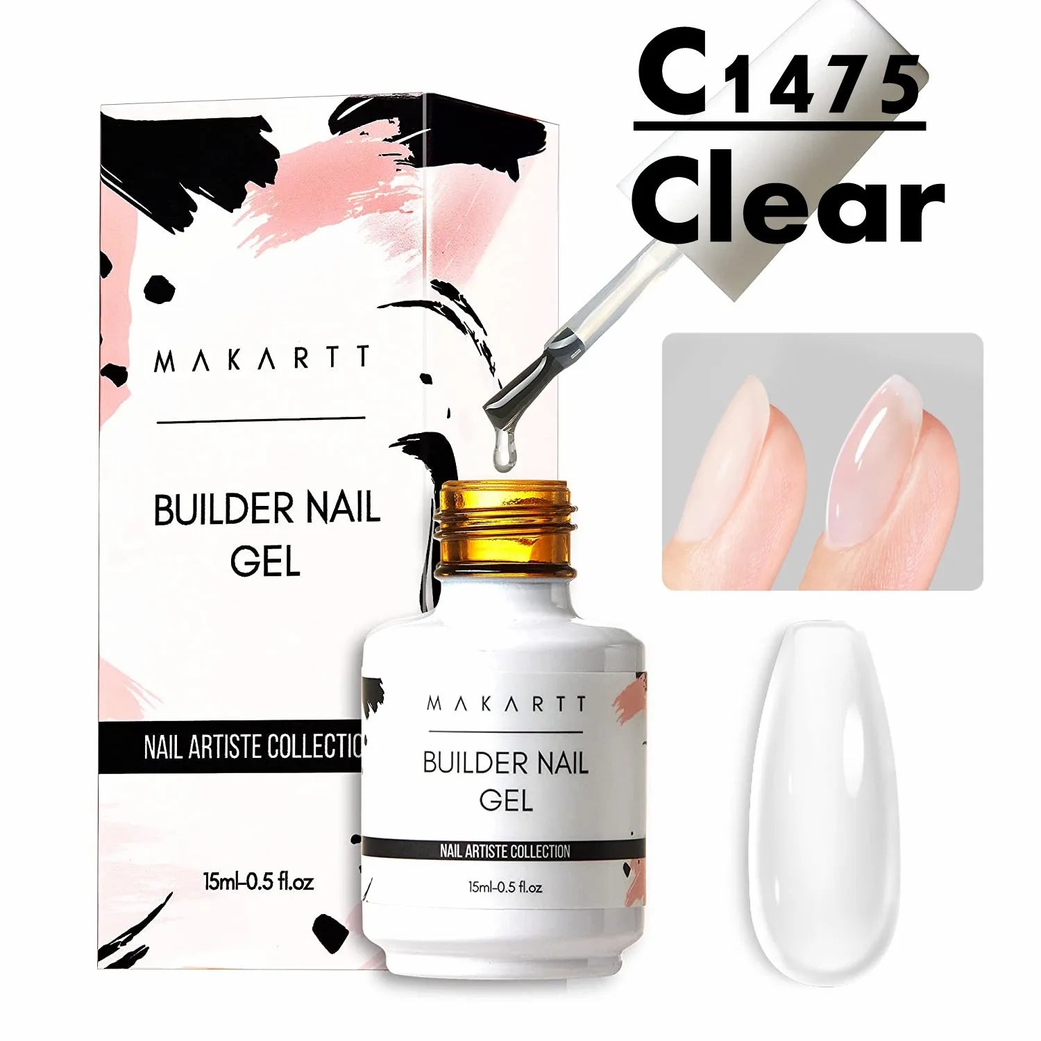 Builder Gel for Nails 7 In 1 Hard Gel Polish for Nail Thickening Nude Milky Extension U V Gel Natural Color Strengthener Gel