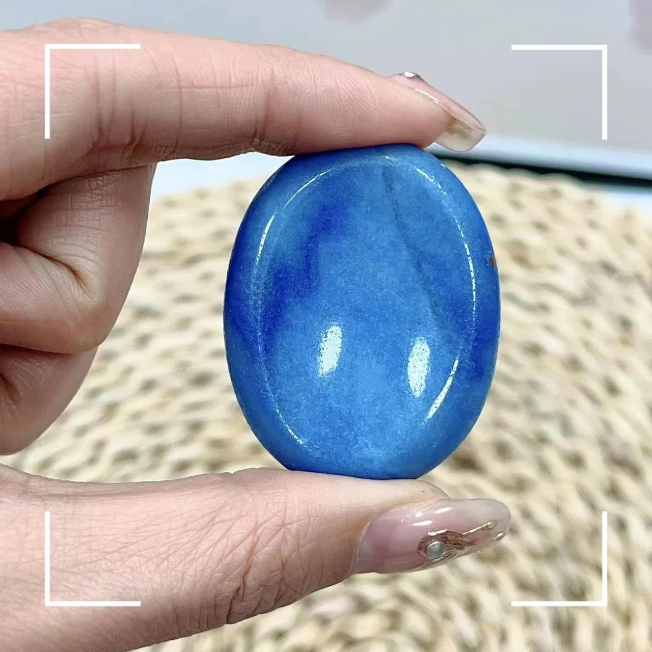 Natural Stone Face Massagers Thumb Forget Worry Stone Decompression Crystal Spiritual Healing Therapy Meditation