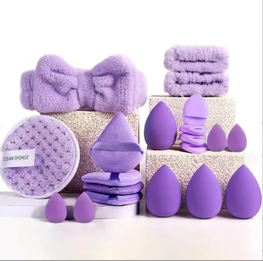 56pcs Makeup Sponge & Puff Kit - Complete Set for Cleansing and Cosmetics