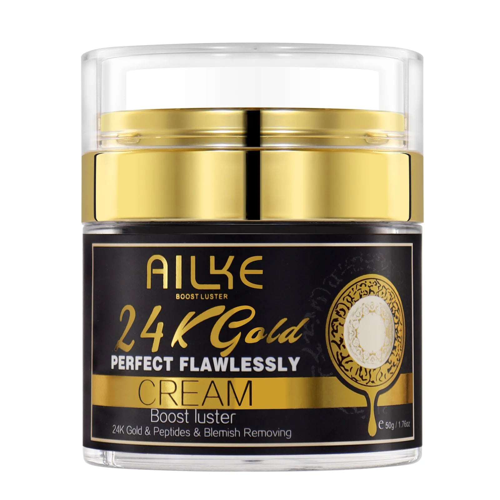 AILKE 24K Whitening Skin Care Set, Lightening, Remove Black Spots, Melanin, Stains, Even Skin Tone, Moisturizing, for All Skin