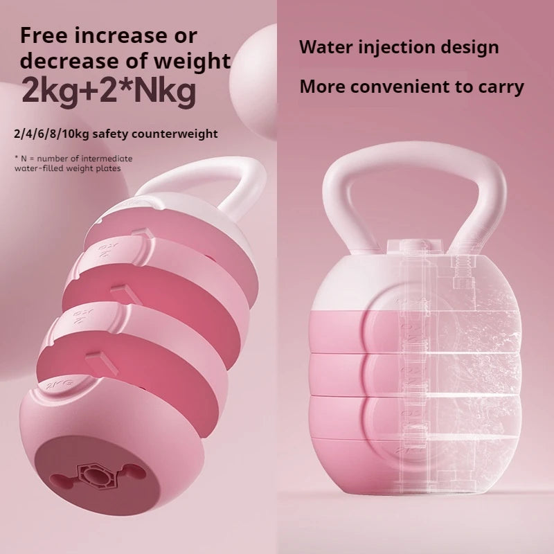 Kettlebell women's fitness exercise removable watering kettlebell