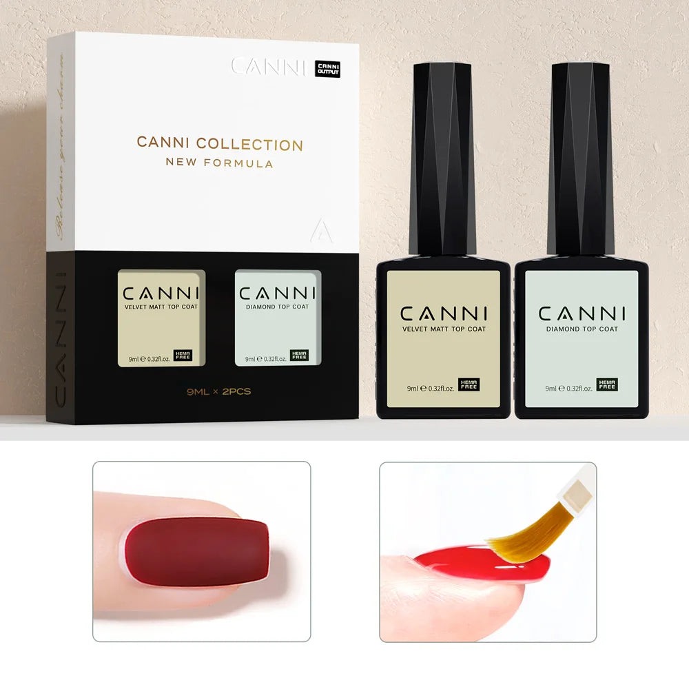 CANNI HEMA FREE Nail Gel Polish Set New Arrival VIP Kit Gorgeous Color Semi Permanent Full Coverage Soak off UVLED Gel Varnish