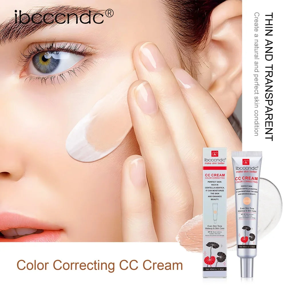 Cc Cream Centella Korea Female Makeup for Face Moisture Cosmetics Concealer Full Coverage Base Foundation