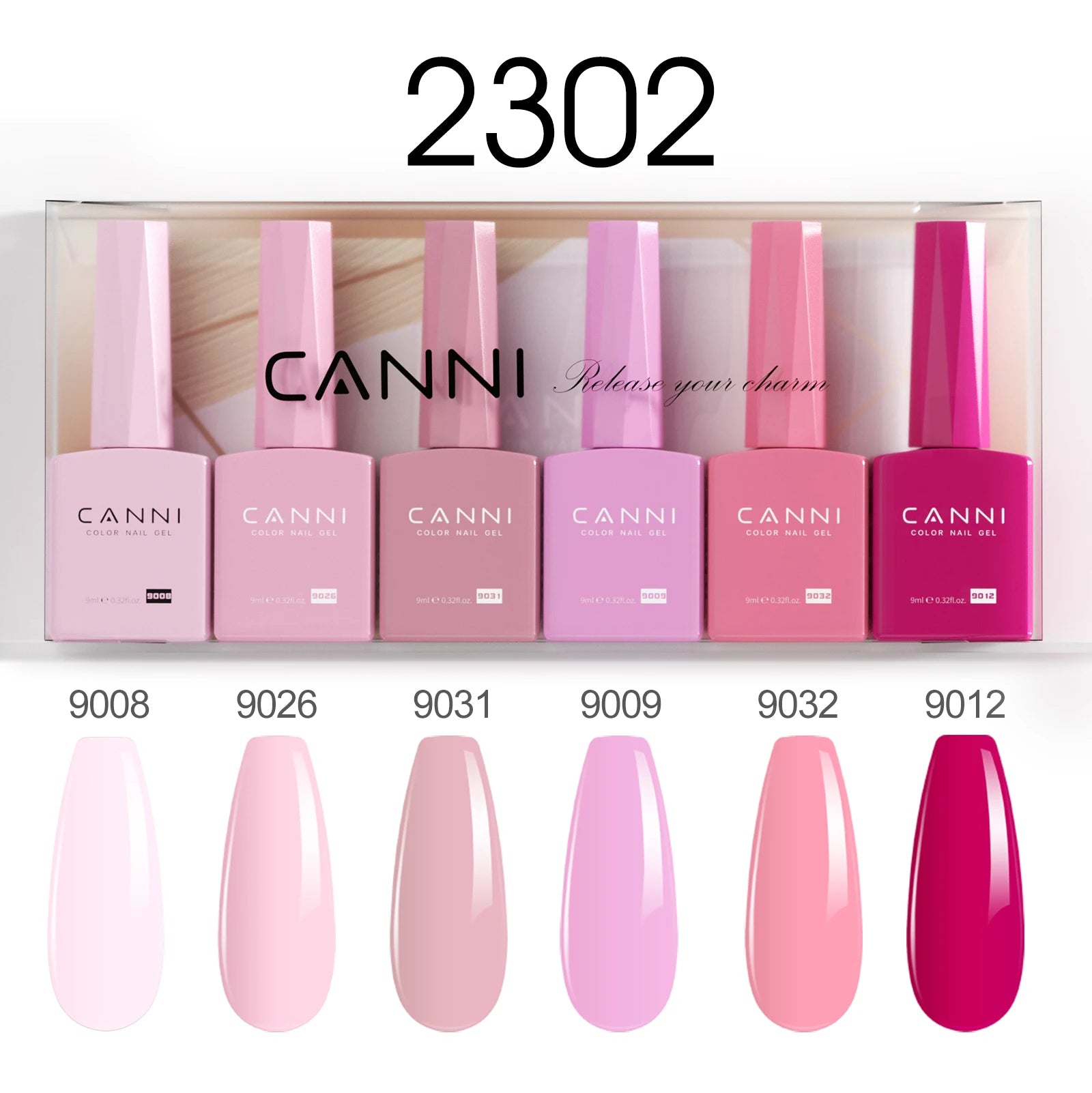 2/6pcs/kit CANNI HEMA FREE Nail Gel Polish Kit Gorgeous Color Beautiful Semi Permanent Gorgeous Full Coverage Soak off UVLED Gel