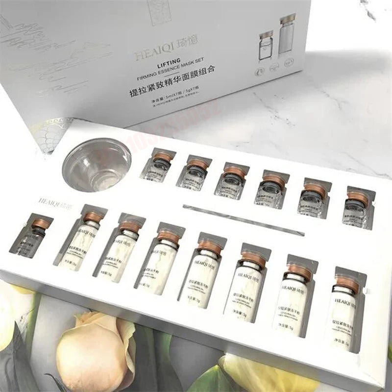 Korean Collagen Hyaluronic Acid Face Mask Repair Firming Lifting Improve Fine Lines Brighten Moisturiz Peptide Essence Skin Care