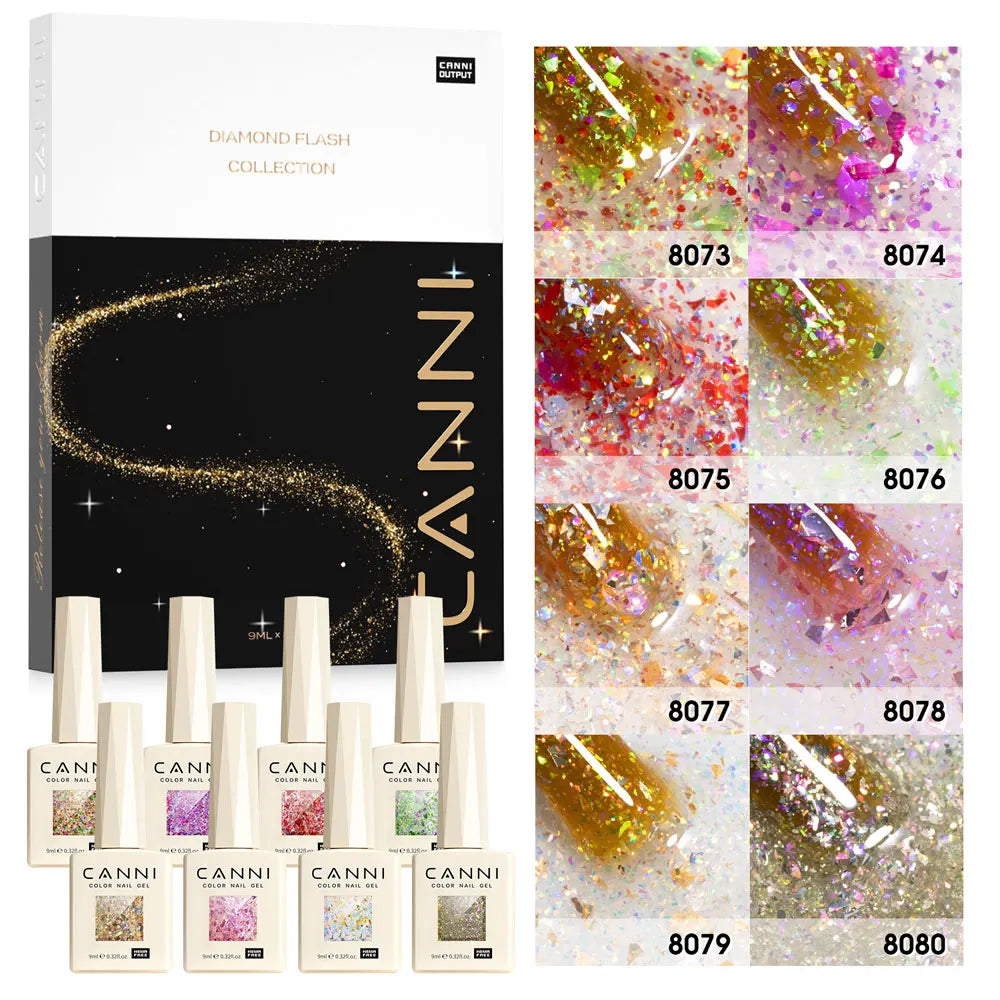 CANNI Nail Gel Polish Set HEMA FREE Gorgeous Color Semi Permanent Full Coverage Pigmented Paint Soak off UV LED Gel Nail Varnish