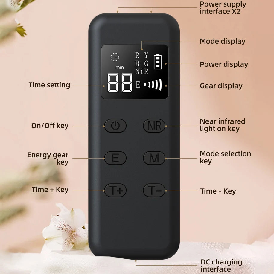 4 in 1 Red Led Light Therapy Infrared Flexible Soft Mask Silicone 4 Color Led Therapy Anti Aging Advanced Photon Mask IPX7 New