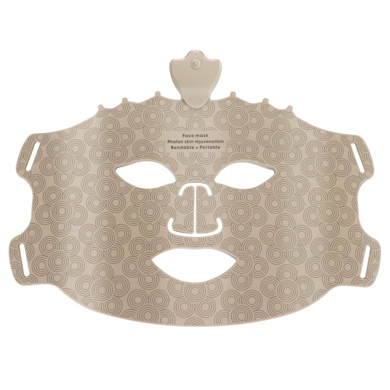 7 Color Red Light Therapy Mask Silicone LED Face Mask Skin Care at Home with Eye Protection Cushion For Anti Aging Wrinkles